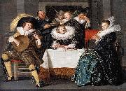 A Merry Company Making Music Dirck Hals